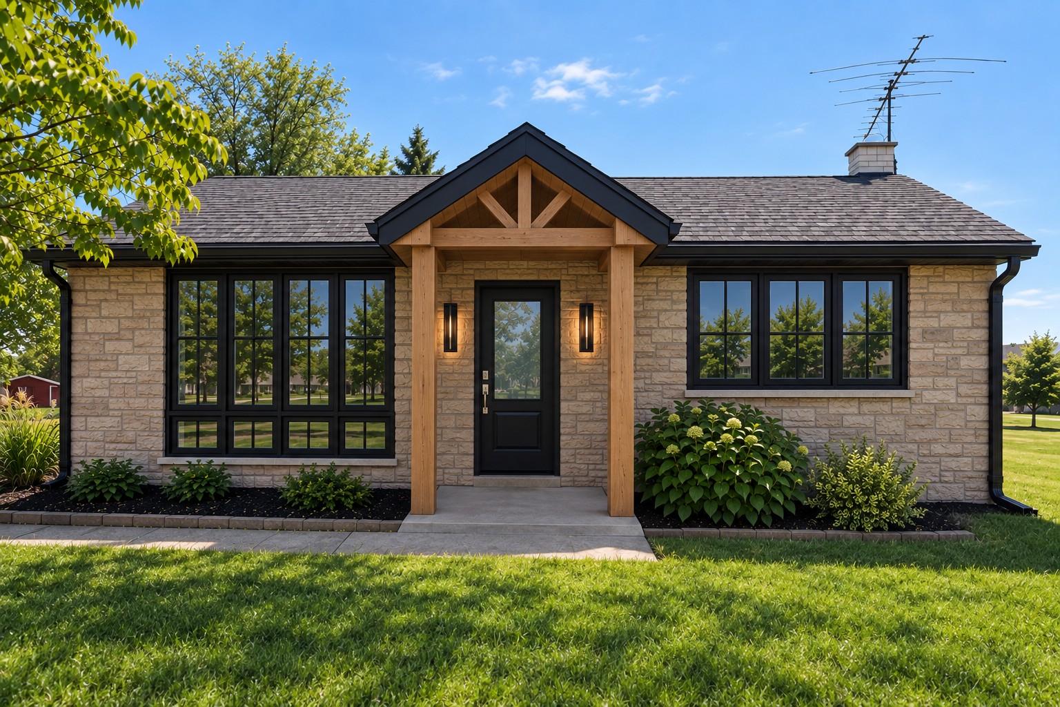Vision for the remodeled front exterior